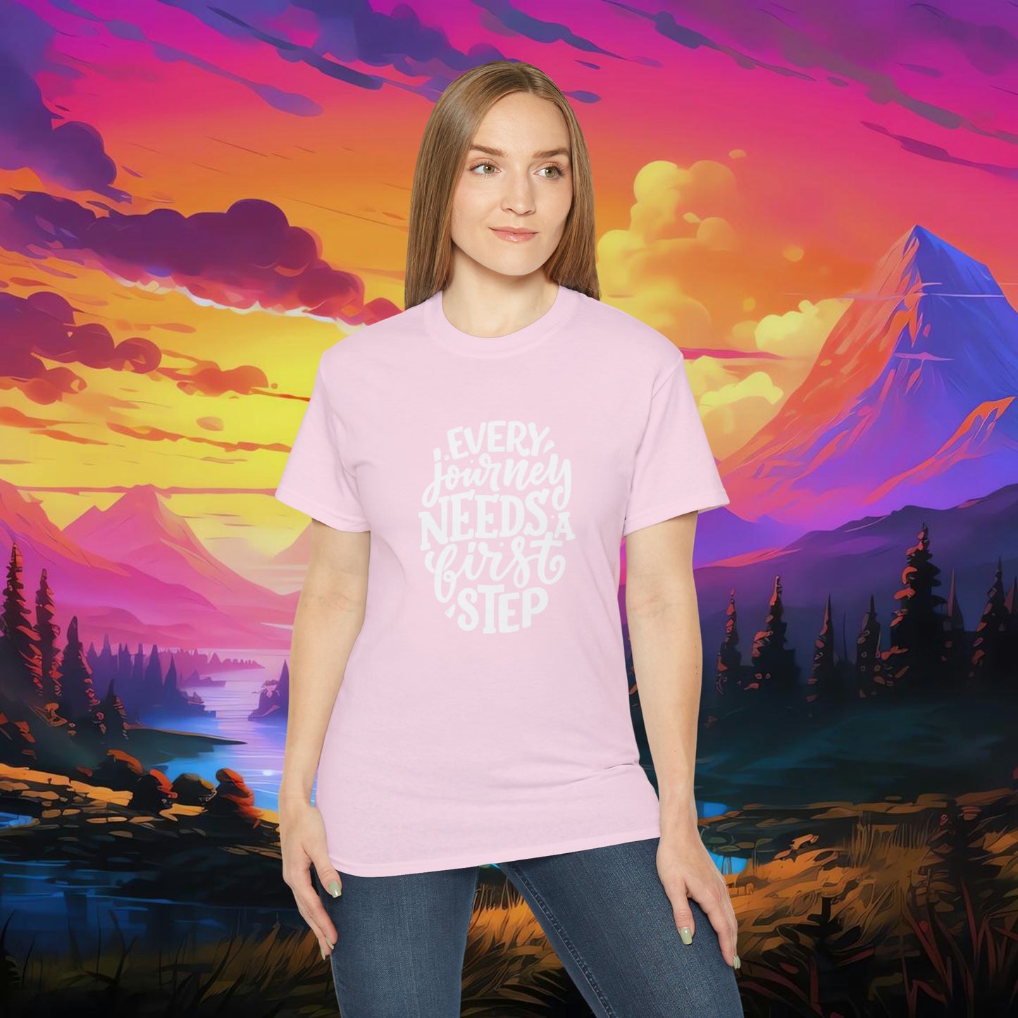 Every Journey Need First Step Unisex Ultra Cotton Tee