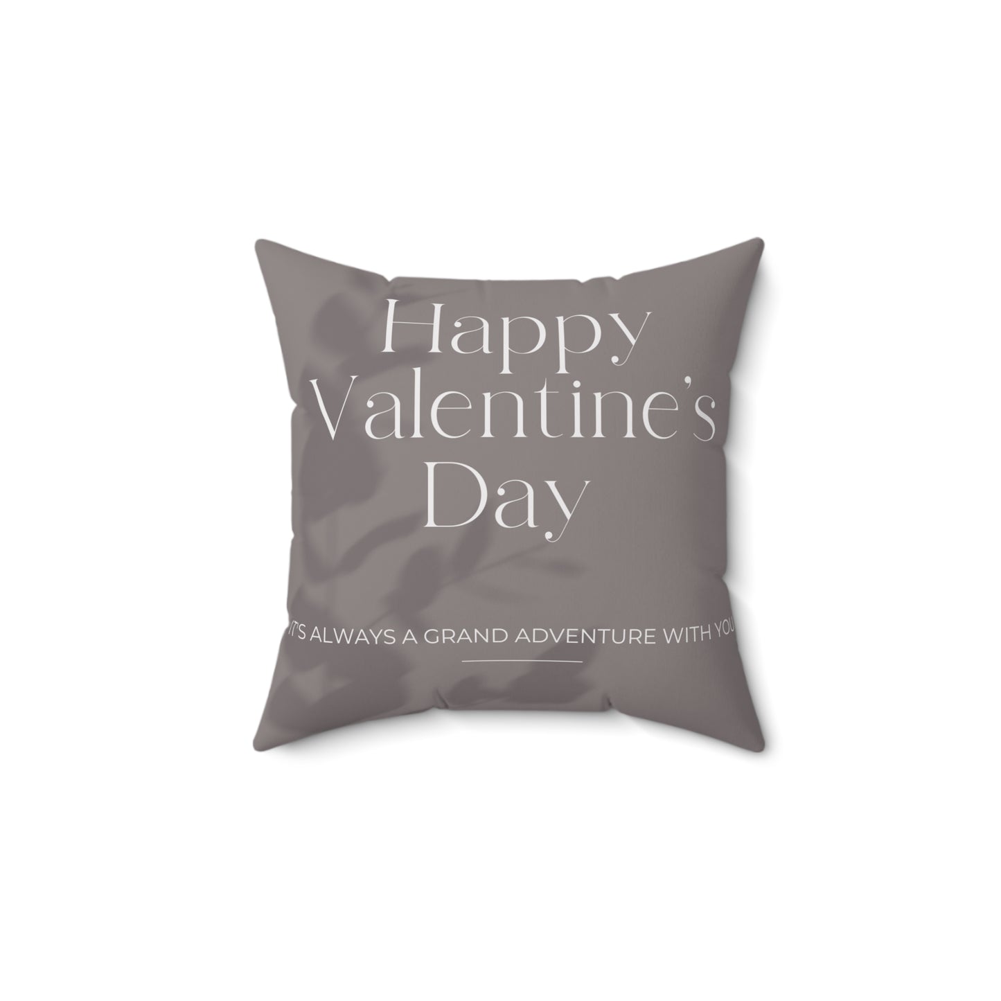 Personalized 3 photos (horizontal) with Name & Optional Message For You | Art Spun Polyester Square Pillow | Valentine's Day | Gift For Her | Gift For Him