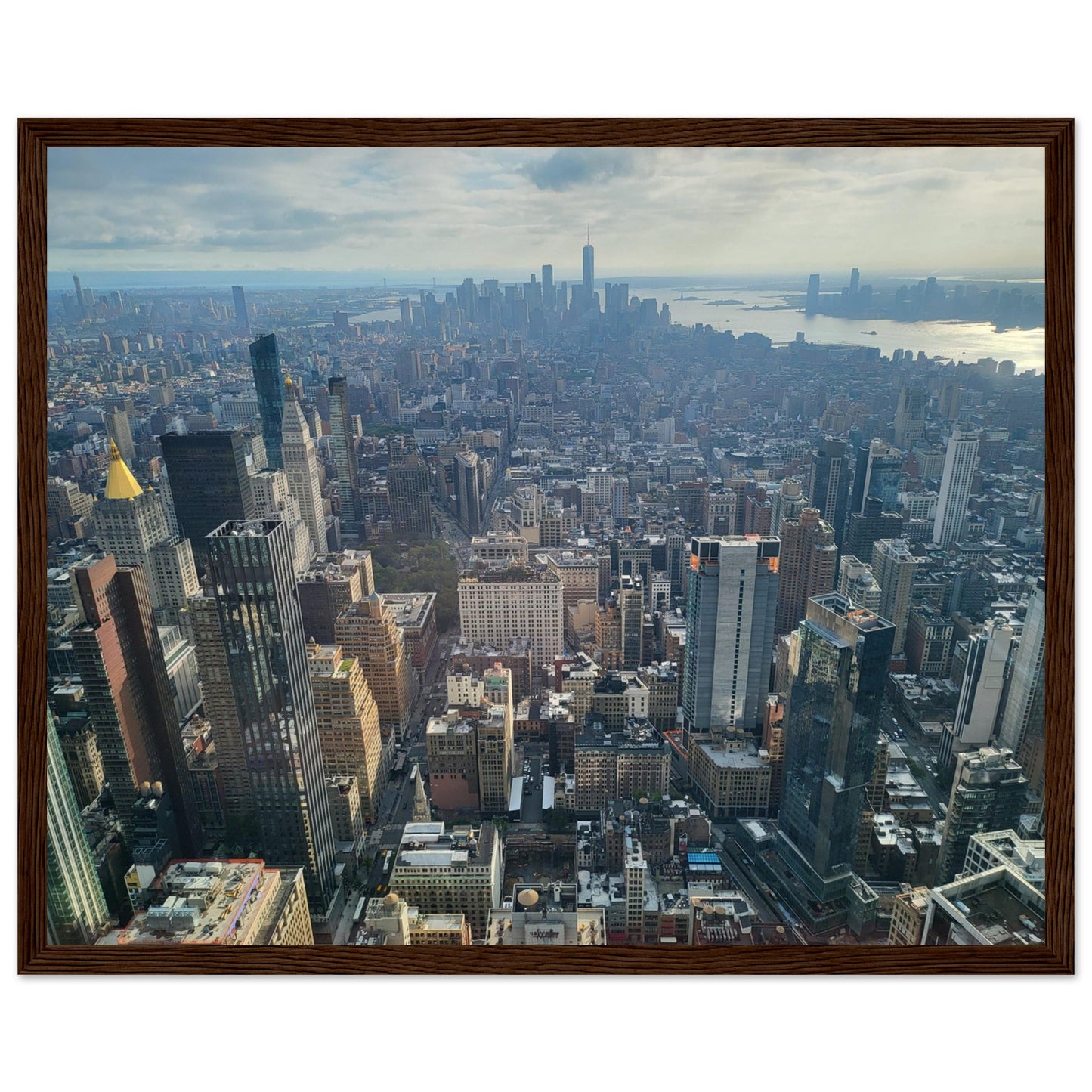 New York City Premium Paper Wooden Framed Poster Wall Art