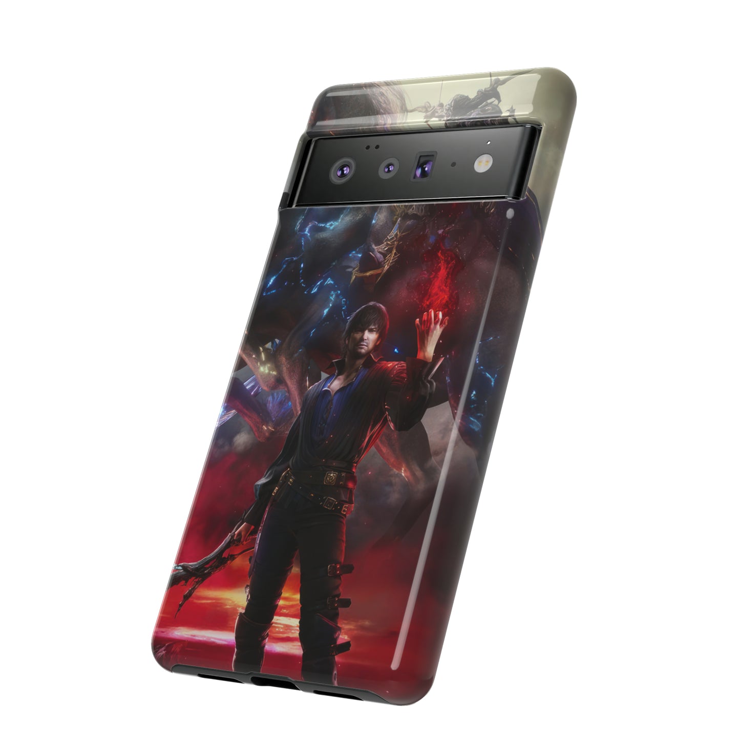 Final Fantasy XVI Barnabas Tharmr | Enhance Tough Phone Cases for iPhone 11-15 Pro Max / Samsung S21 - 23 Ultra / Pixel 5 - 7