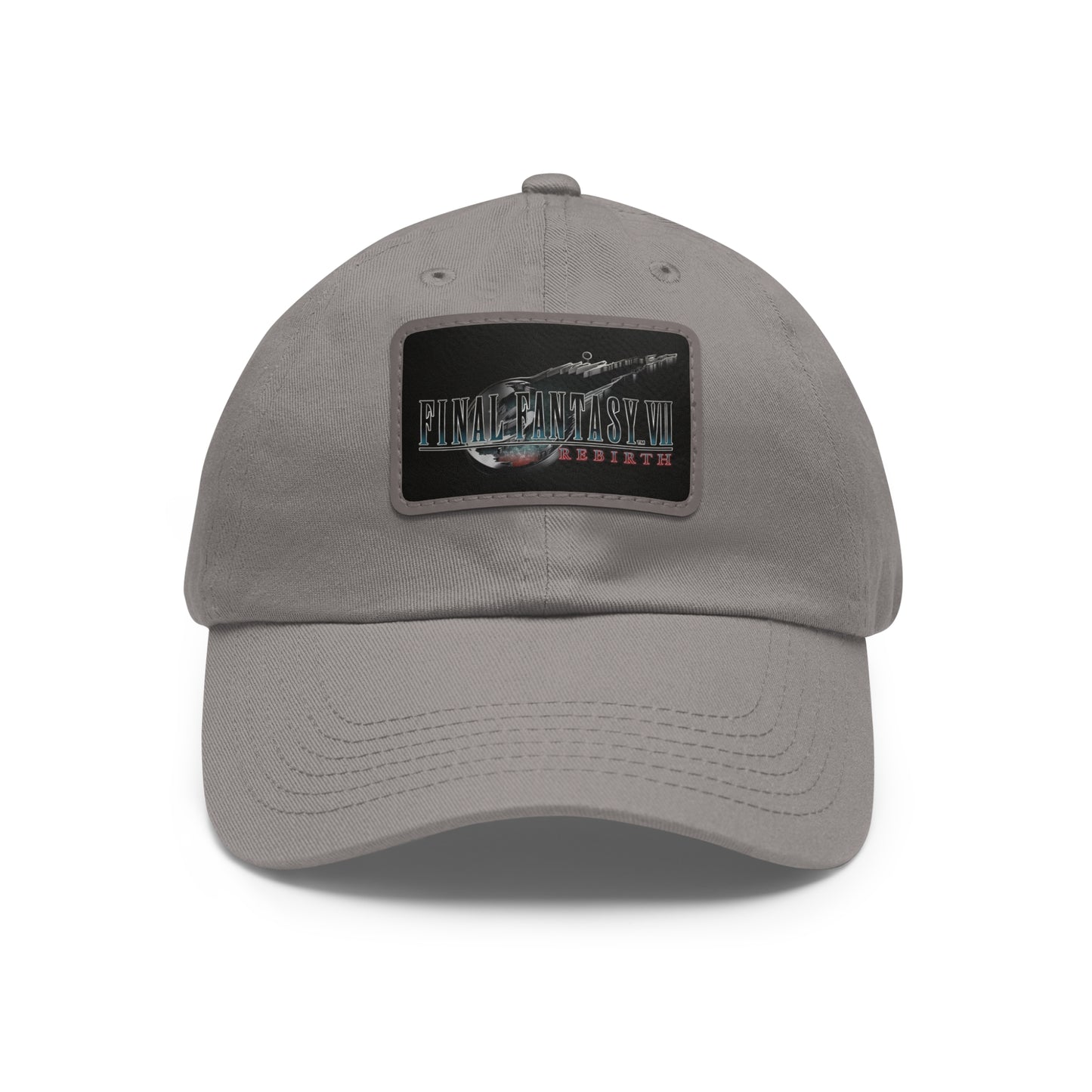 Final Fantasy VII Remake Rebirth Logo Hat with Leather Patch (Rectangle)