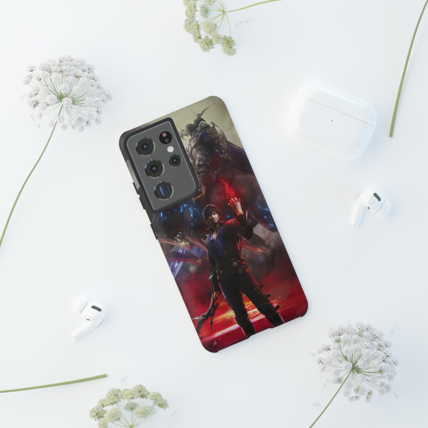 Final Fantasy XVI Barnabas Tharmr | Enhance Tough Phone Cases for iPhone 11-15 Pro Max / Samsung S21 - 23 Ultra / Pixel 5 - 7