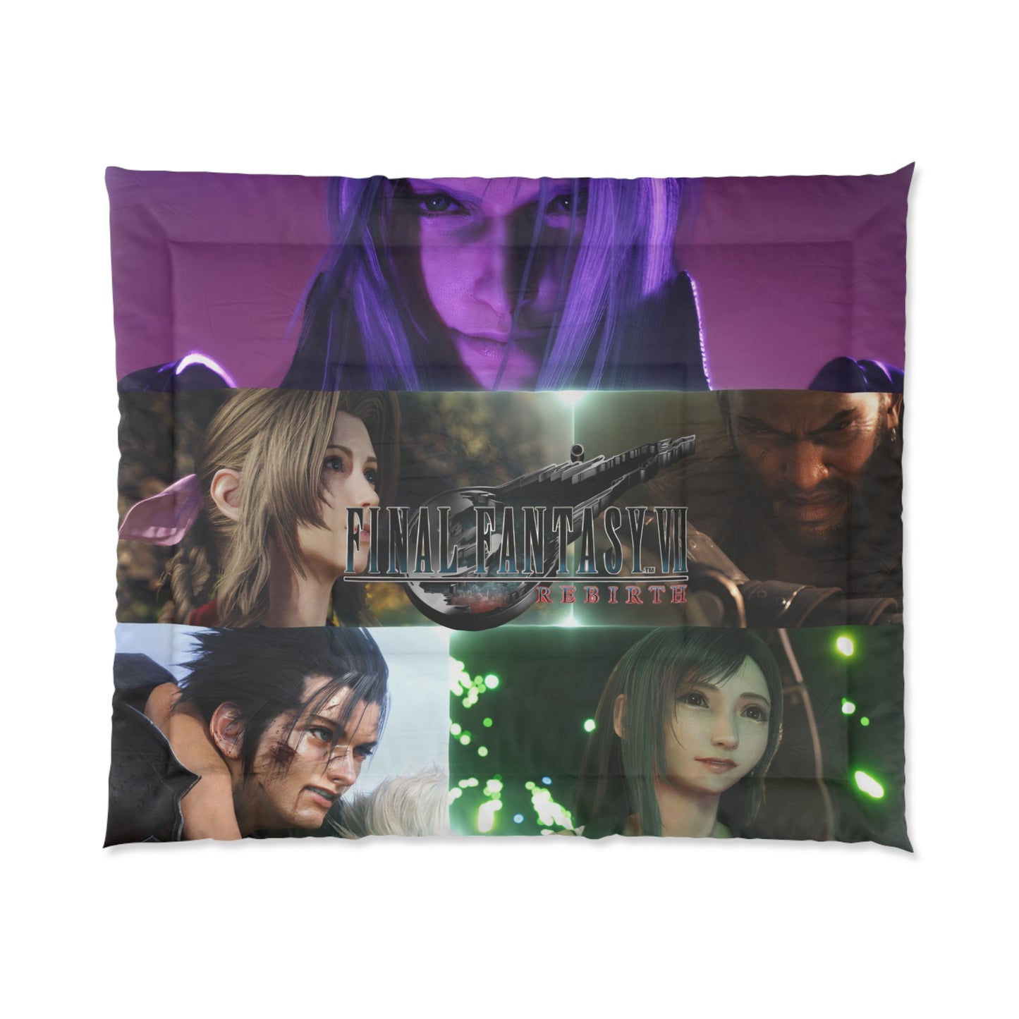 Final Fantasy VII Remake Rebirth | Cloud Aerith Tifa Sephiroth Zack group | Blanket Comforter