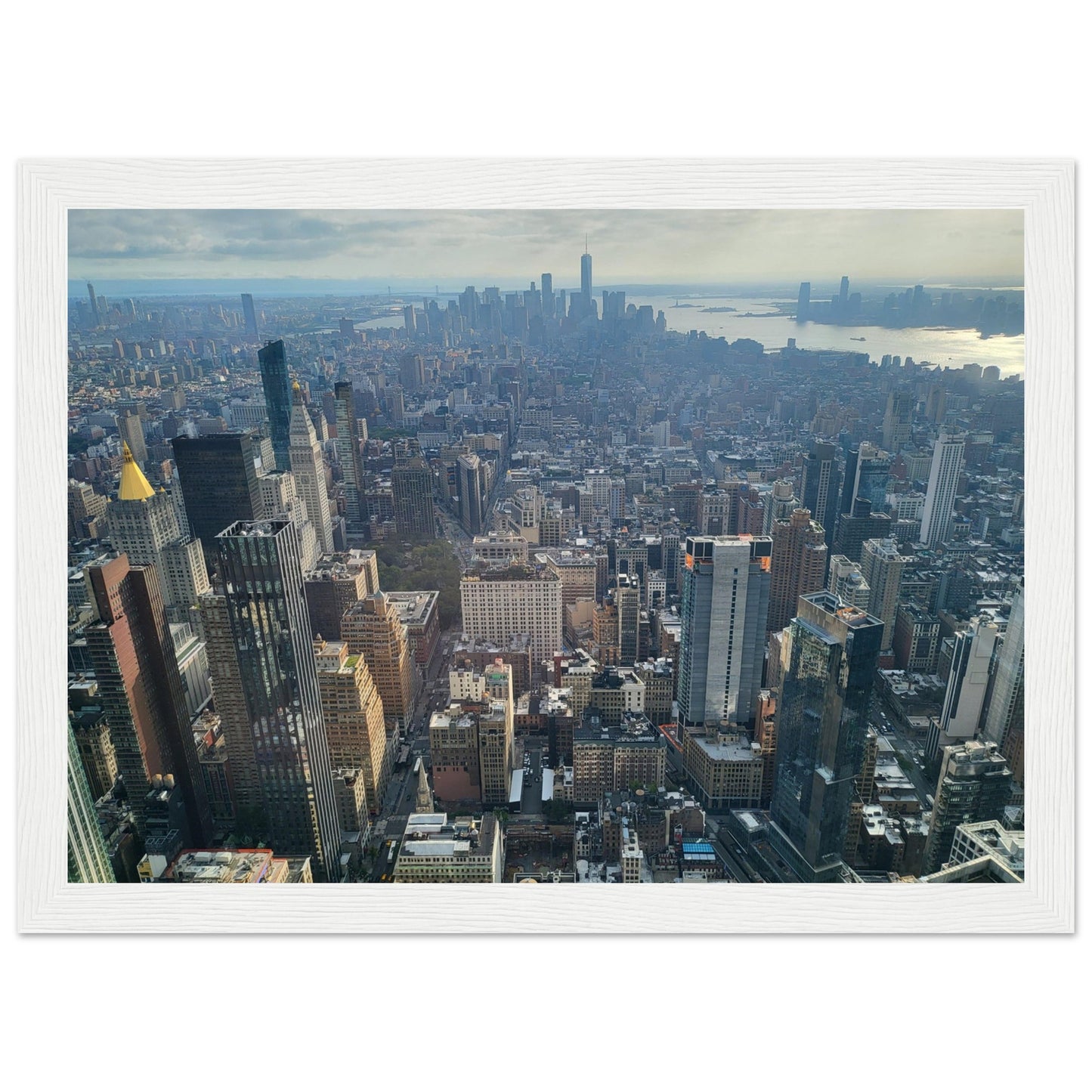 New York City Premium Paper Wooden Framed Poster Wall Art