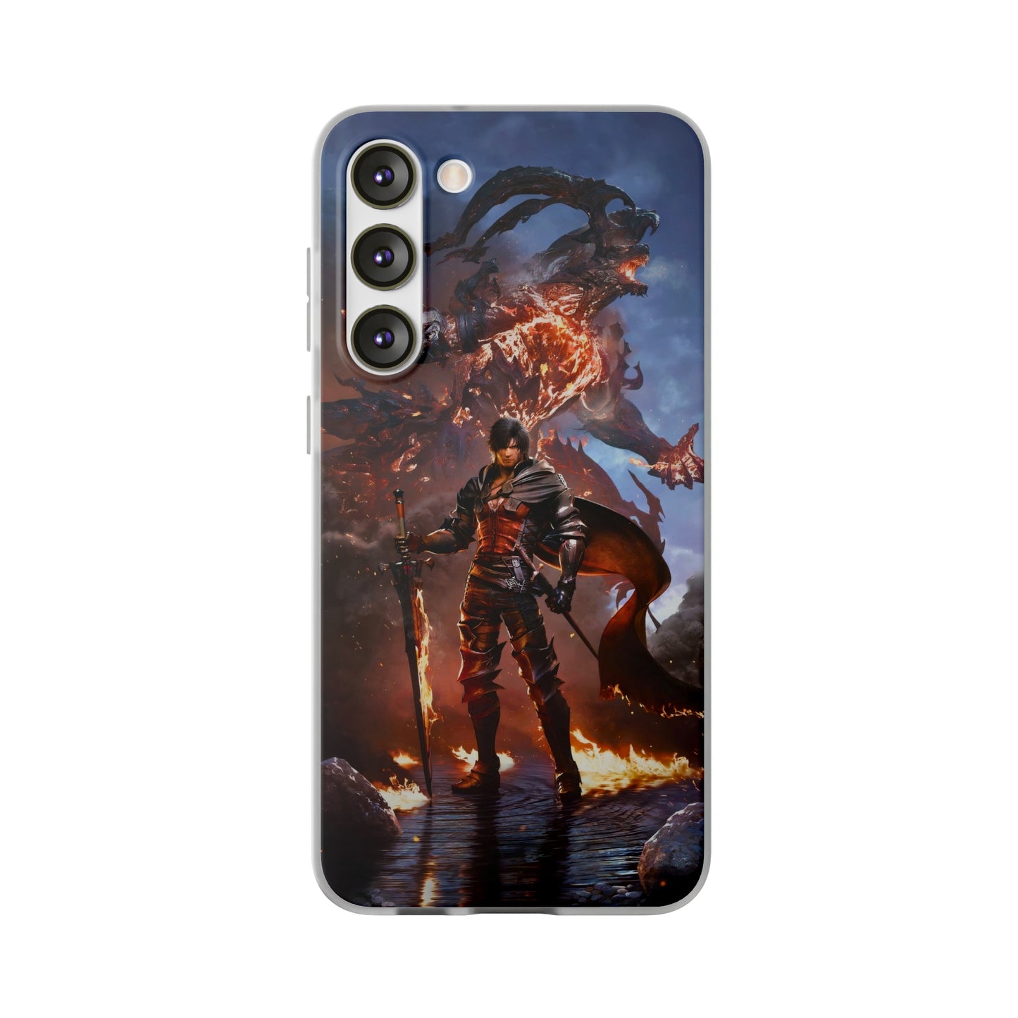 Final Fantasy XVI Clive Rosfield | Flexible Phone Case | Iphone 11-14 Pro Max | Samsung 21-23 Ultra | Gift Packages Choice