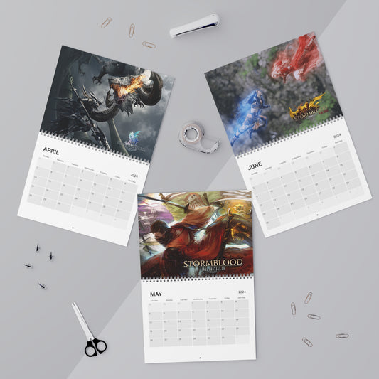 Final Fantasy XIV Franchise Expansion 2024 Wall Calendar