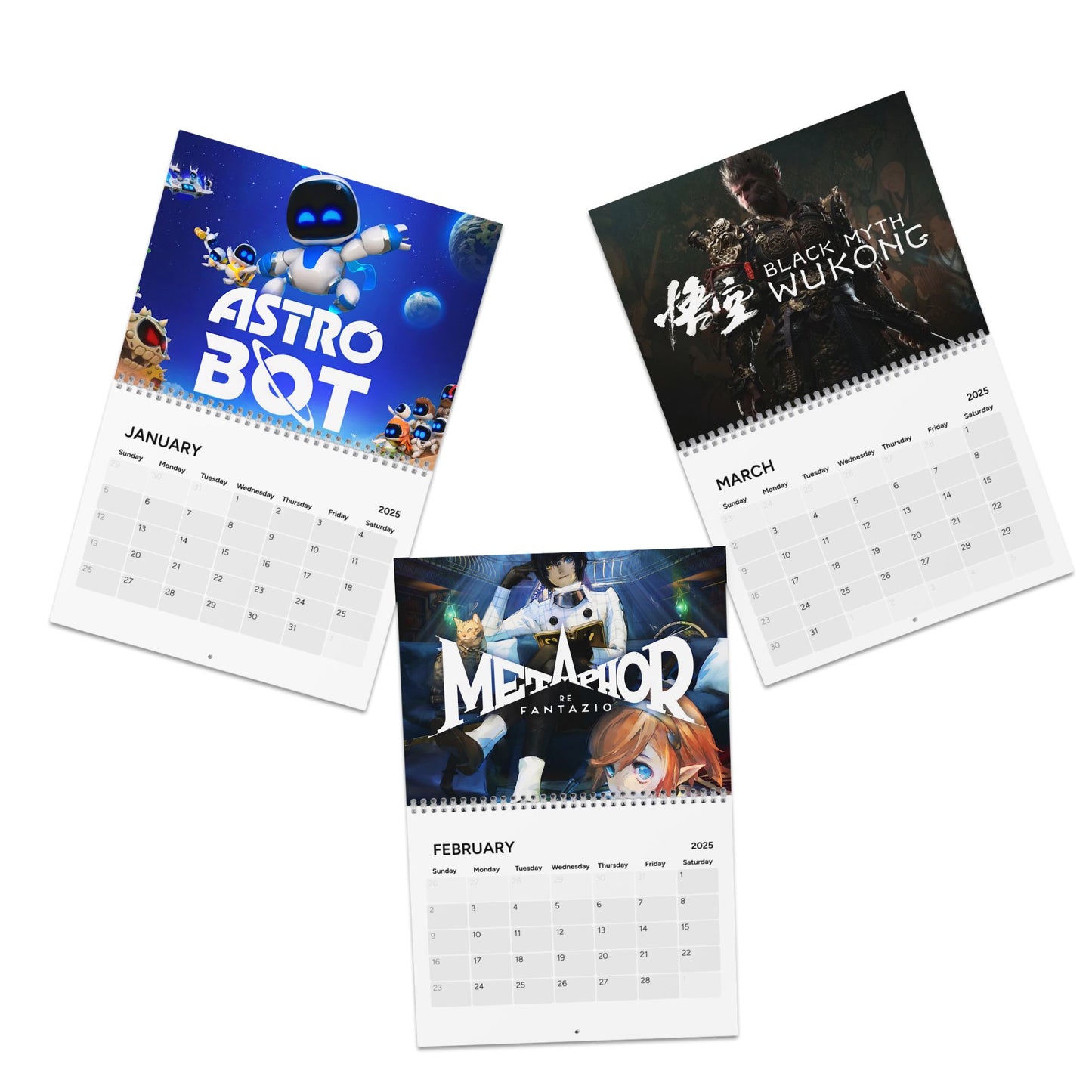 Best Game of the Year & Upcoming Games 2025 Calendar Video Games Calendar | Gaming Wall Calendar | Game Lover Gift | Geeky Wall Art