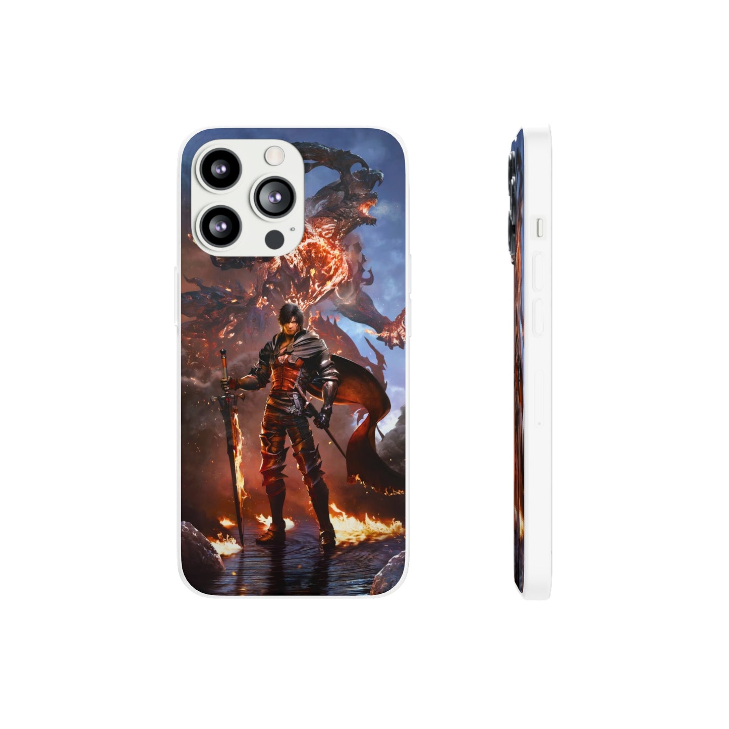 Final Fantasy XVI Clive Rosfield | Flexible Phone Case | Iphone 11-14 Pro Max | Samsung 21-23 Ultra | Gift Packages Choice