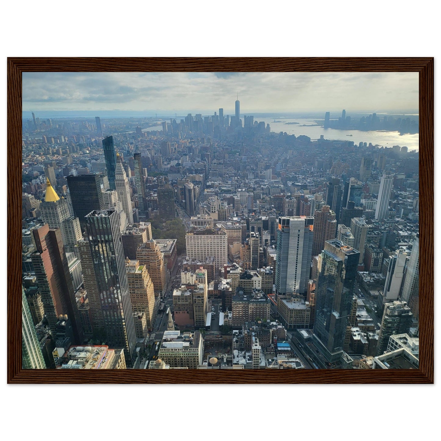 New York City Premium Paper Wooden Framed Poster Wall Art