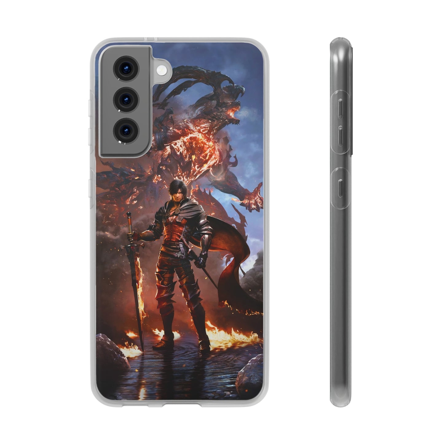 Final Fantasy XVI Clive Rosfield | Flexible Phone Case | Iphone 11-14 Pro Max | Samsung 21-23 Ultra | Gift Packages Choice