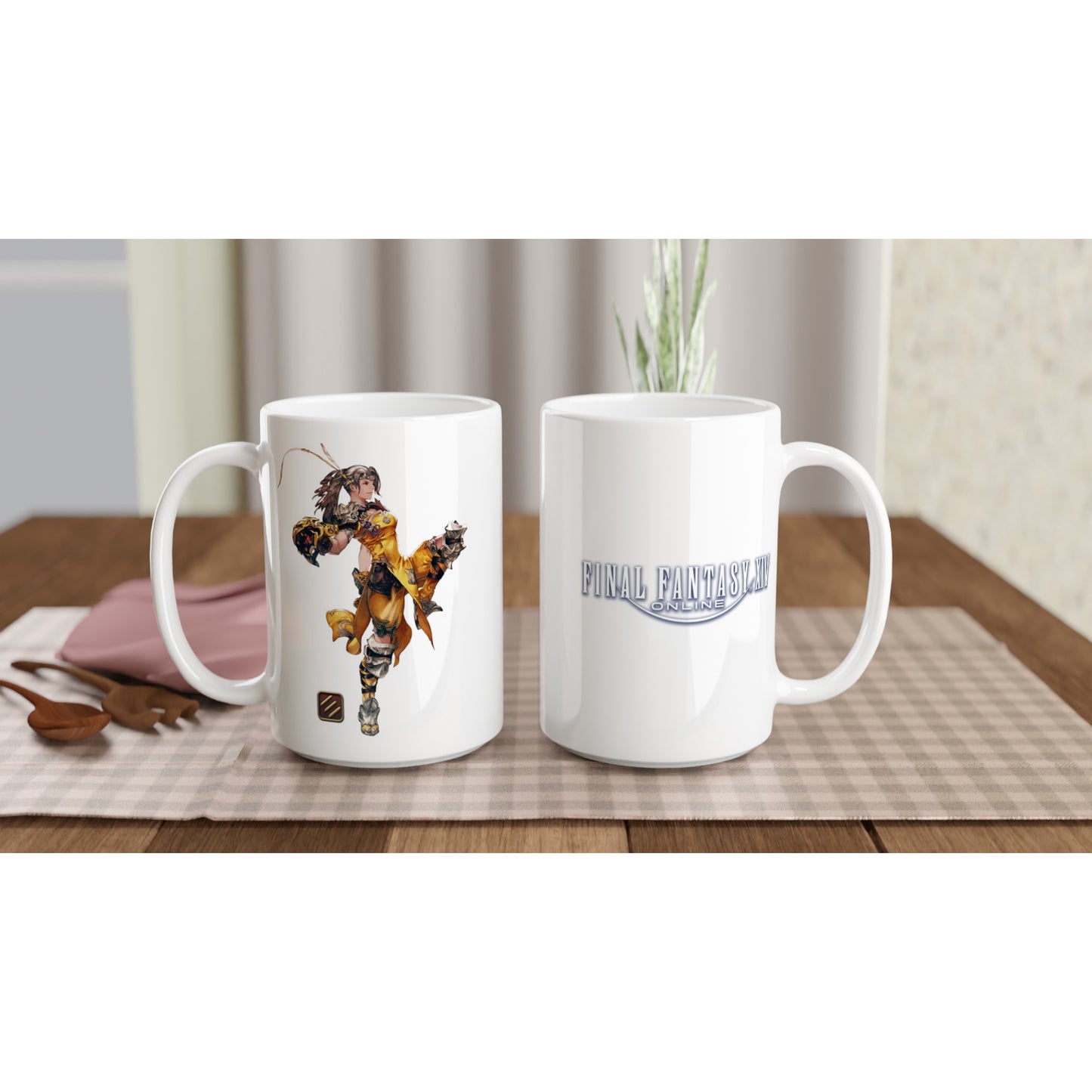 Final Fantasy XIV Monk | White Ceramic Mug | 3 size