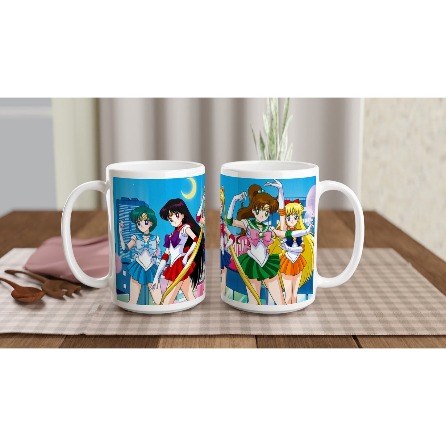 Sailor Moon | 3 Size | White Ceramic Mug