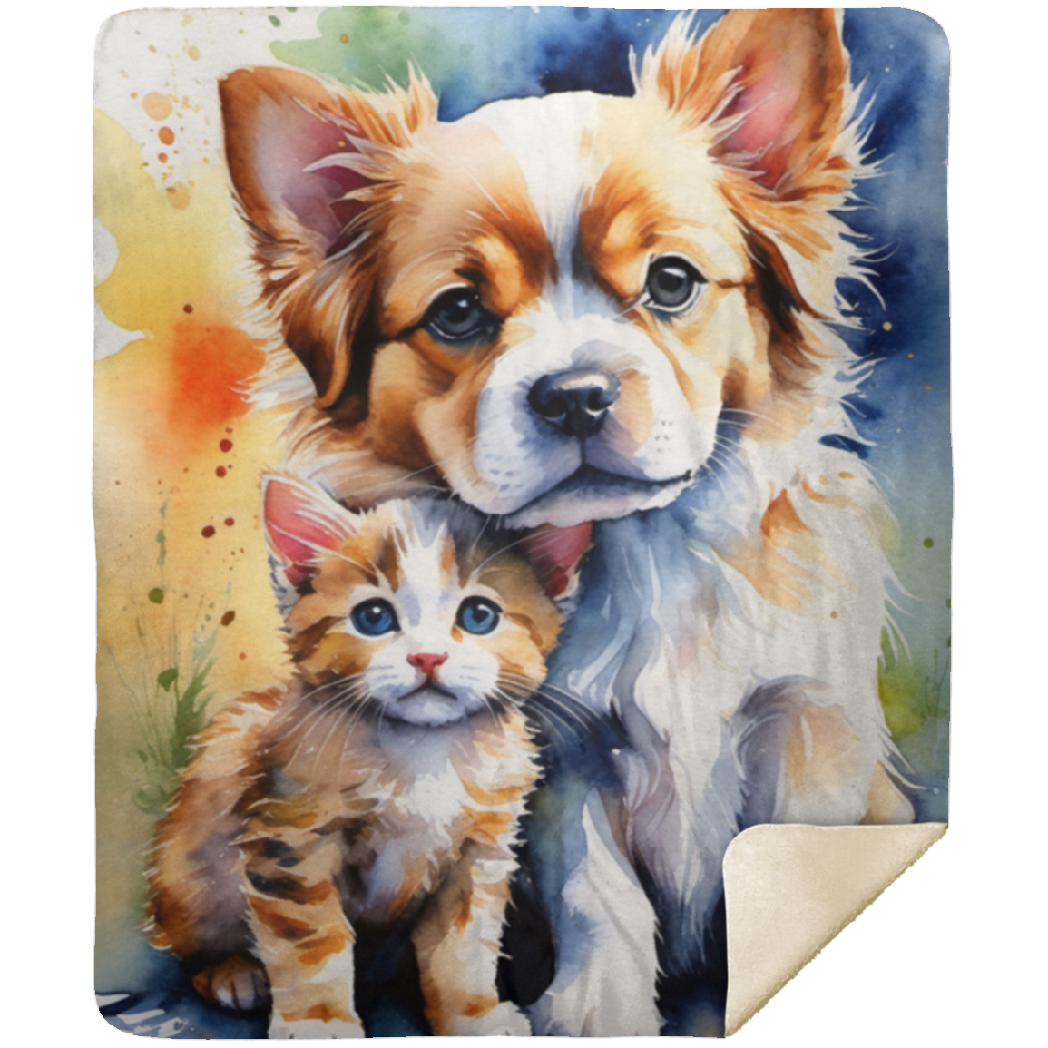 Cat & Dog | Cute Anime Sherpa Blanket