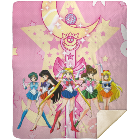 Sailor Moon Sherpa Blanket