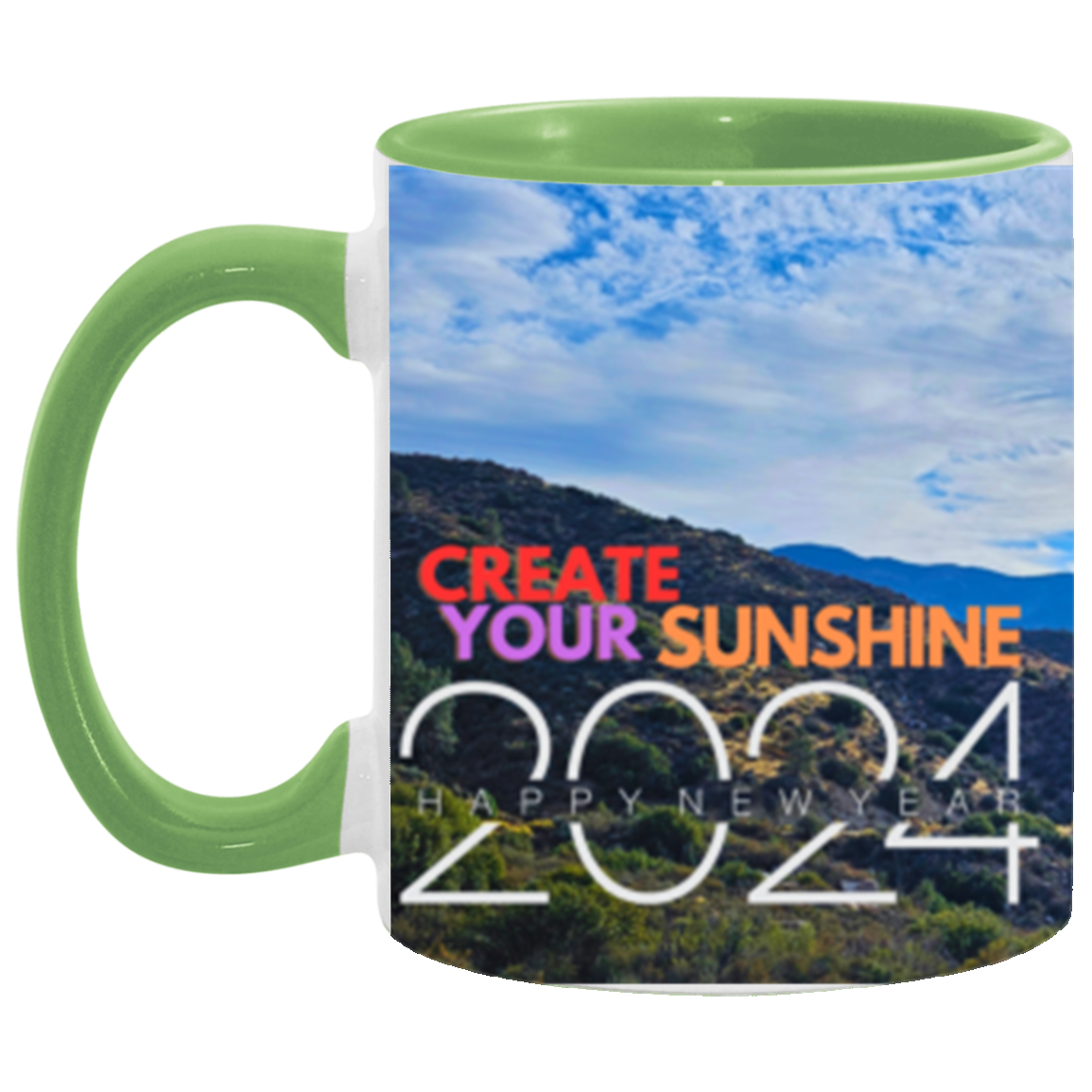 Create Your Sunshine | Two-tone | Wrap Around | 6 Colors | Accent Mug