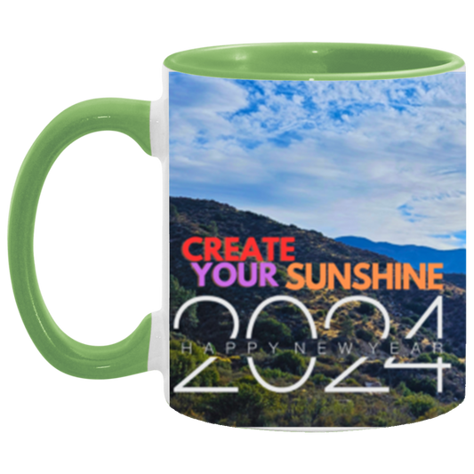 Create Your Sunshine | Two-tone | Wrap Around | 6 Colors | Accent Mug