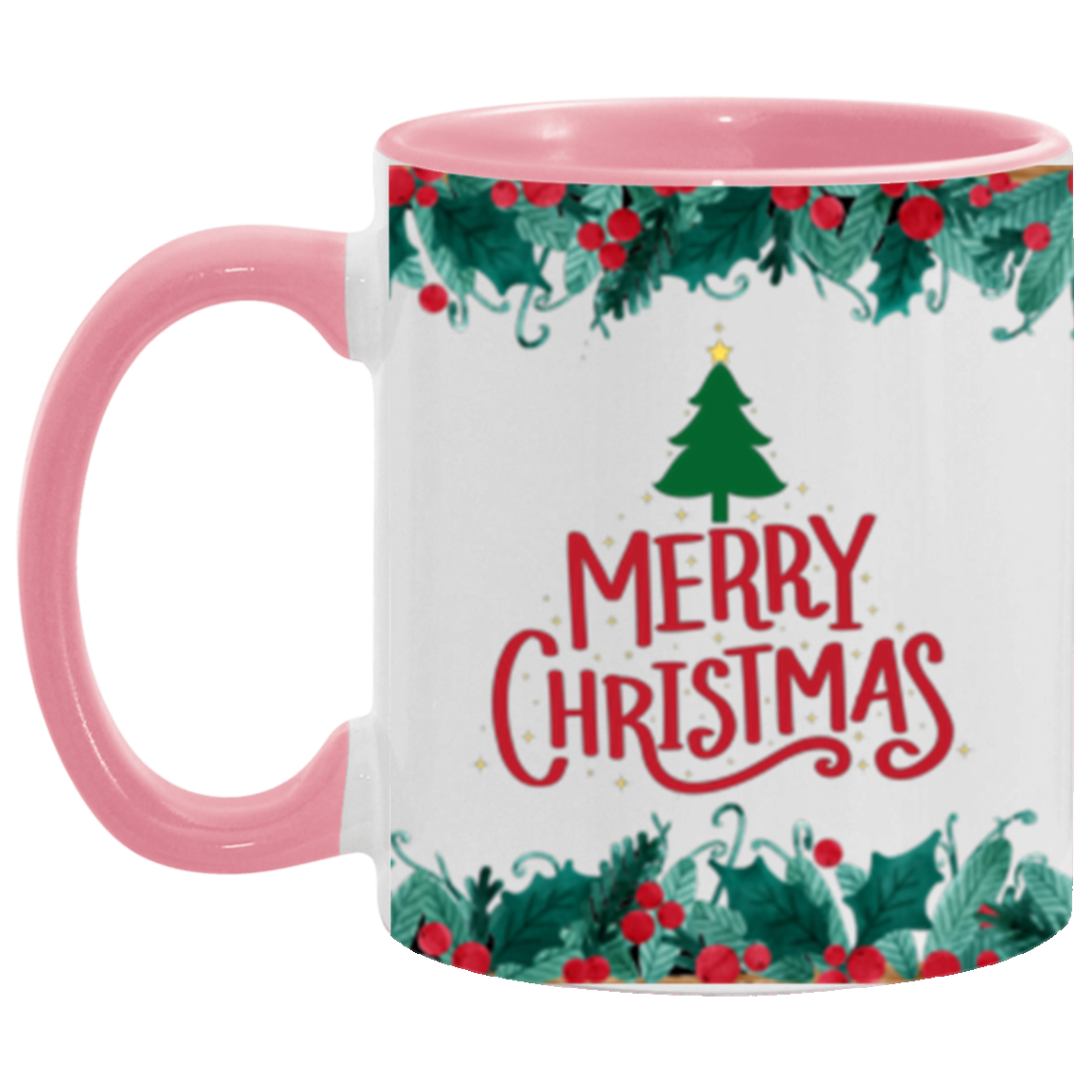 Merry Christmas | Two Tone | 6 Colors | Ceramic Mug