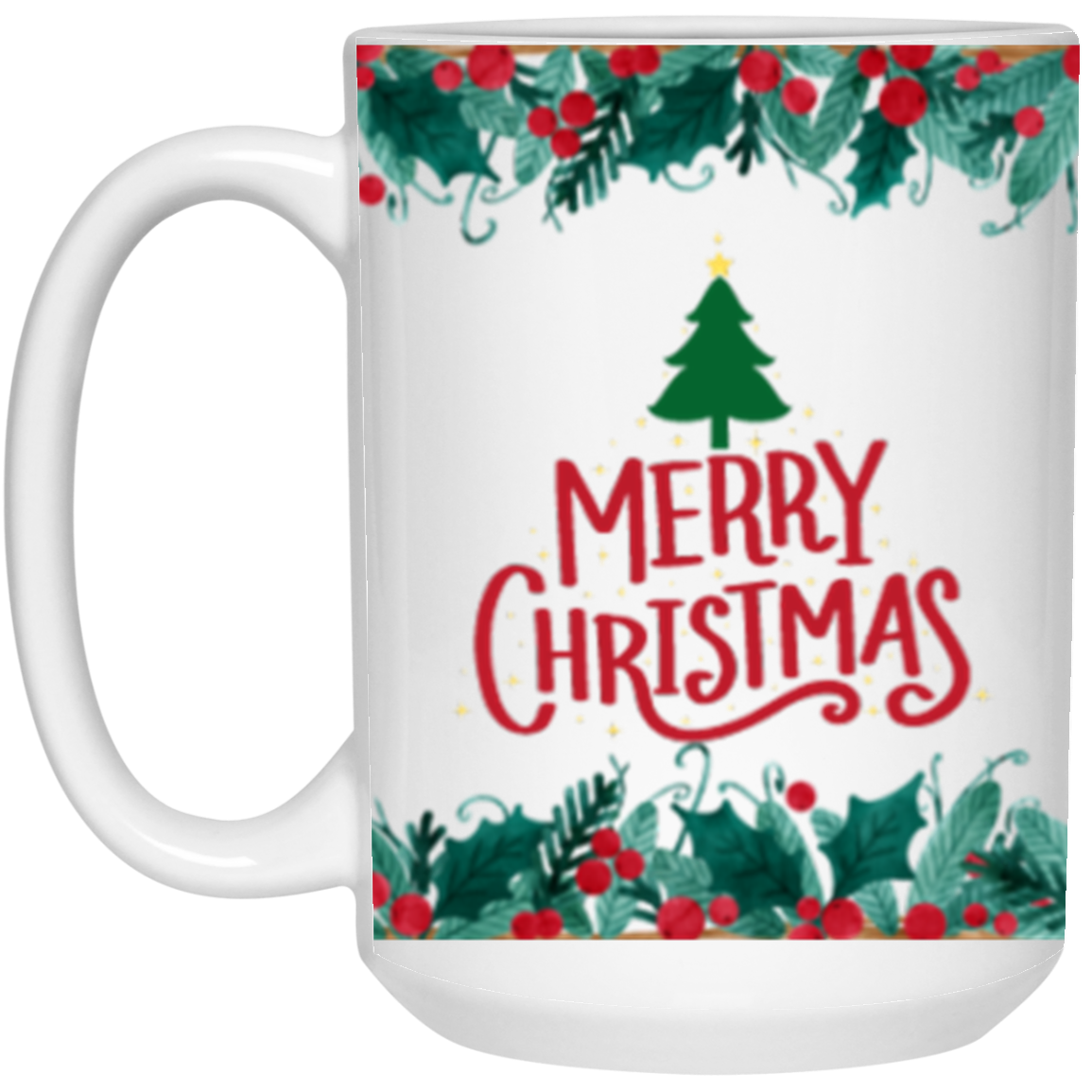 Merry Christmas | Black | White | Ceramic Mug