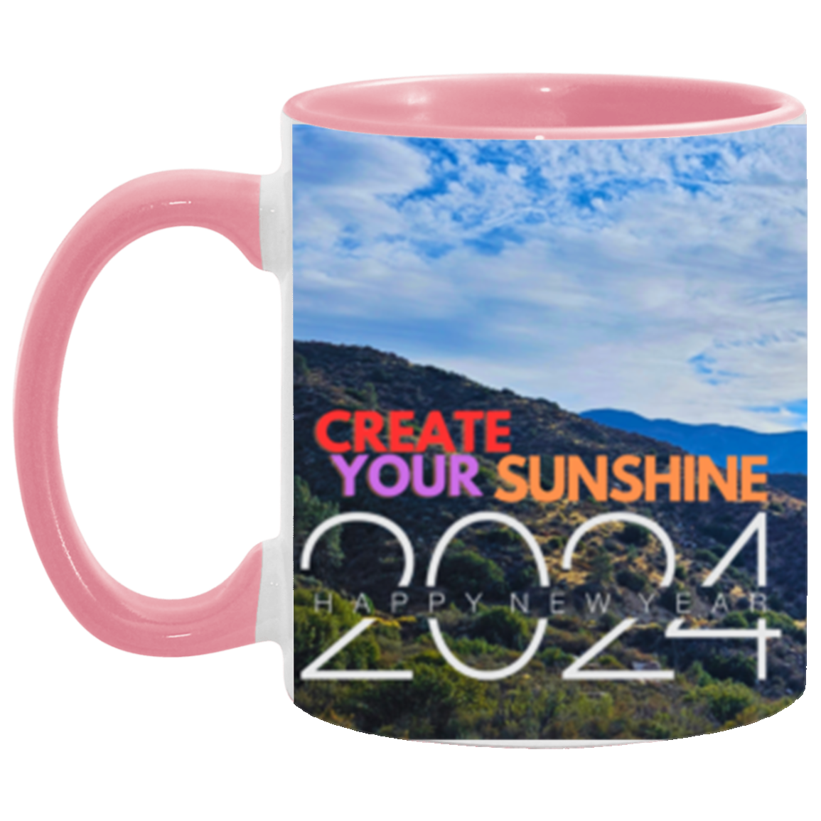 Create Your Sunshine | Two-tone | Wrap Around | 6 Colors | Accent Mug