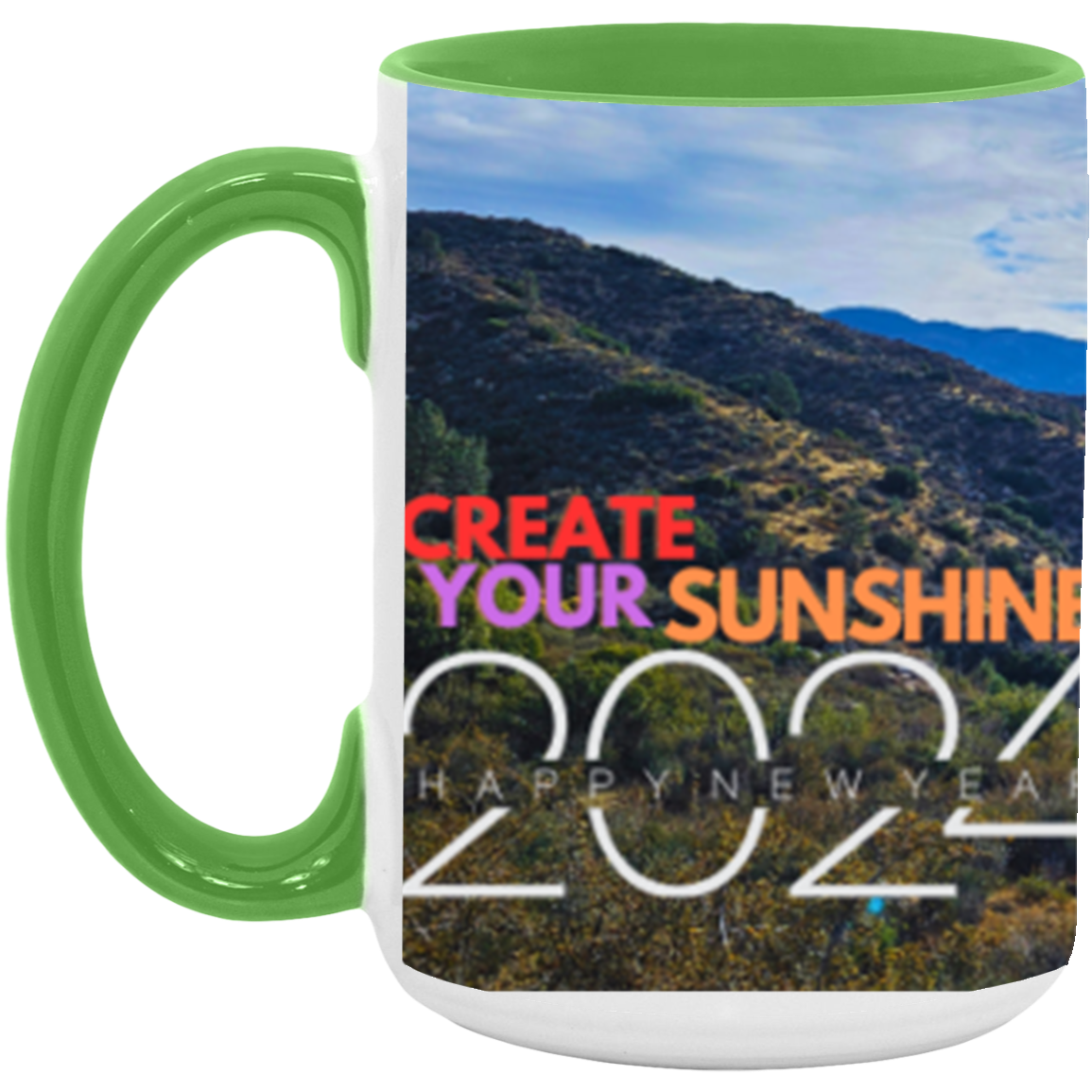 Create Your Sunshine | Two-tone | Wrap Around | 6 Colors | Accent Mug