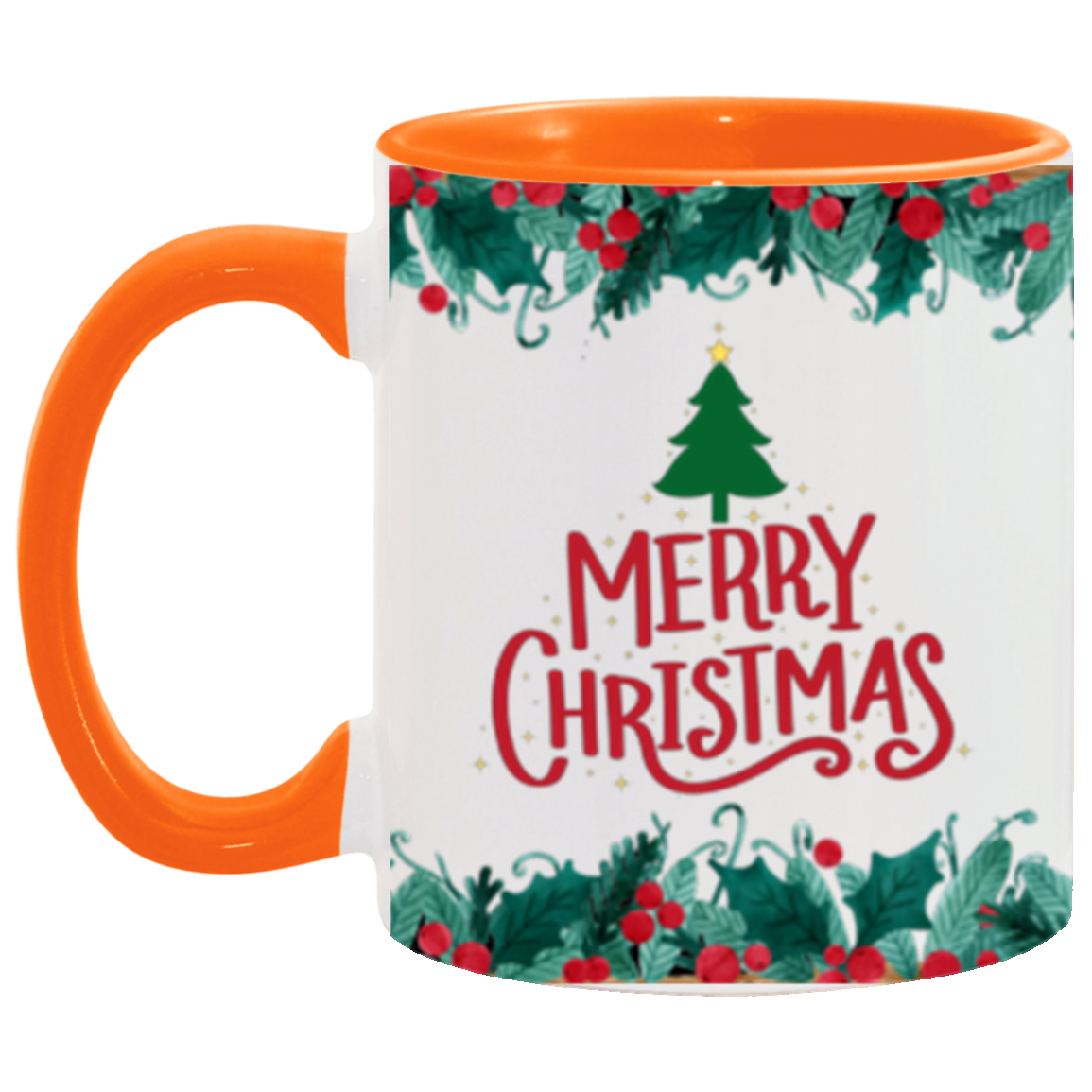 Merry Christmas | Two Tone | 6 Colors | Ceramic Mug