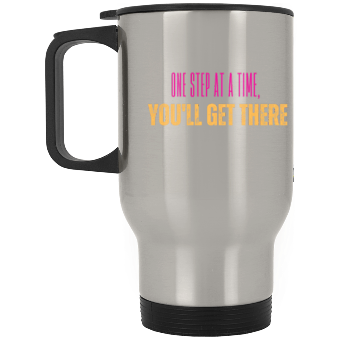 You'll get there | 14oz Stainless Steel |White| Travel Mug