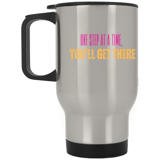 You'll get there | 14oz Stainless Steel |White| Travel Mug