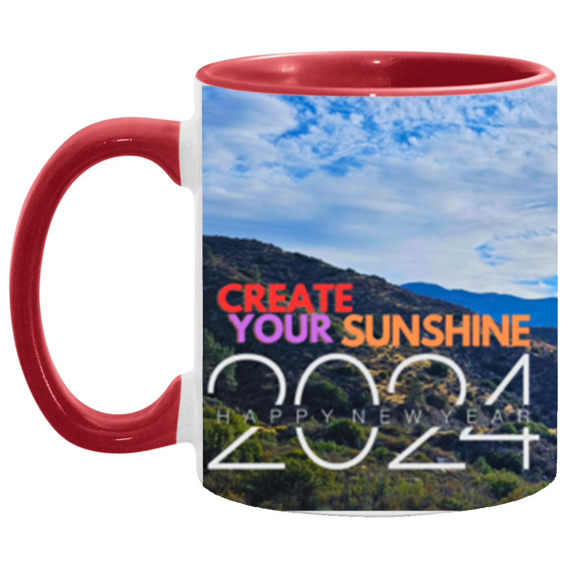 Create Your Sunshine | Two-tone | Wrap Around | 6 Colors | Accent Mug