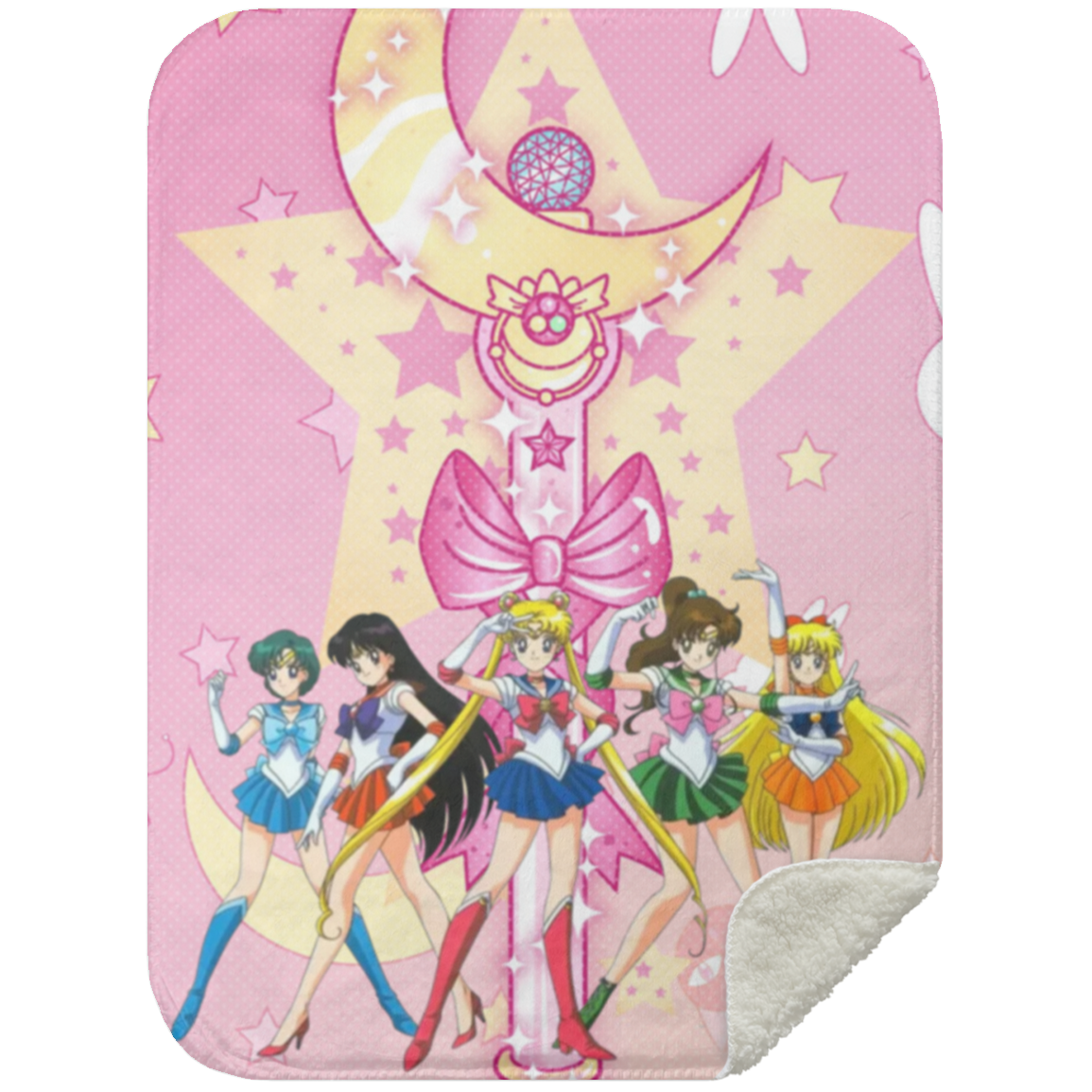 Sailor Moon Sherpa Blanket