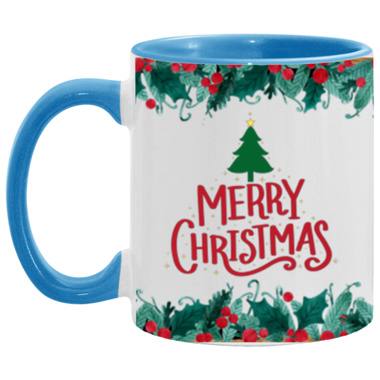 Merry Christmas | Two Tone | 6 Colors | Ceramic Mug