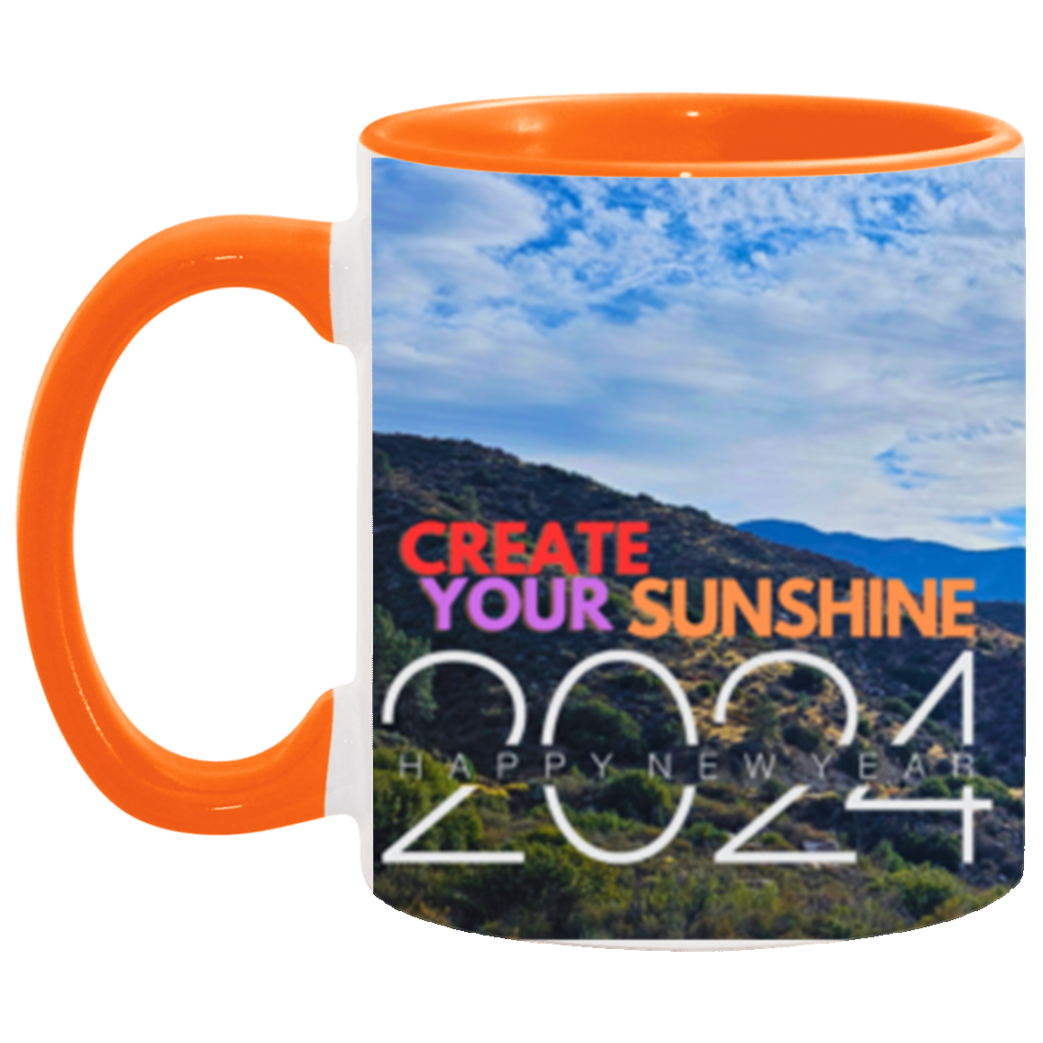 Create Your Sunshine | Two-tone | Wrap Around | 6 Colors | Accent Mug