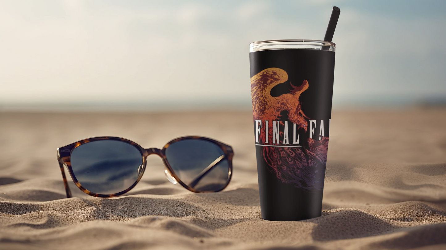 Final Fantasy XVI Logo Tumbler 20oz | Travel Mug | Game Mug