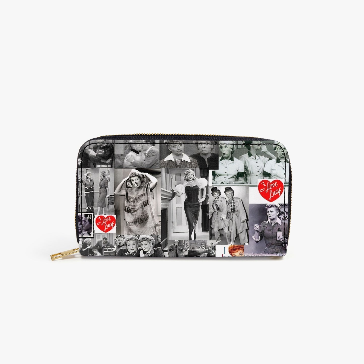 I Love Lucy Leather Strap Zipper Wallet