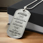 Custom Made Dog Tag To My Boyfriend Necklace