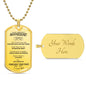 Custom Made Dog Tag To My Boyfriend Necklace