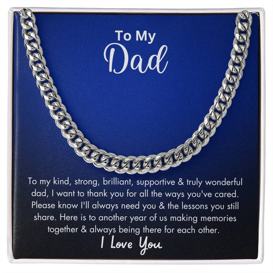 To My Dad | Cuban Link Chain