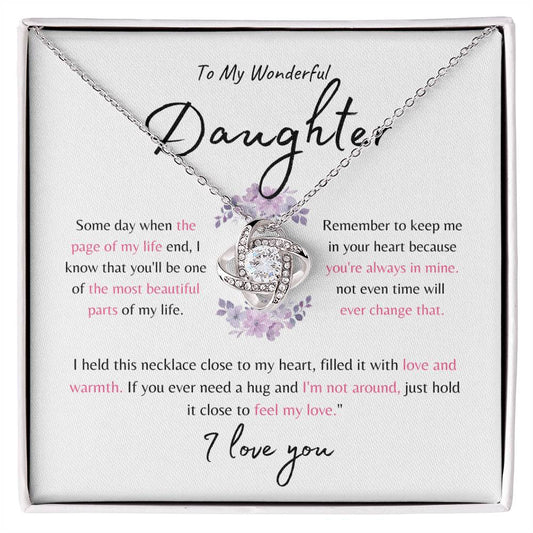 To My Daughter | Love Knot Necklace