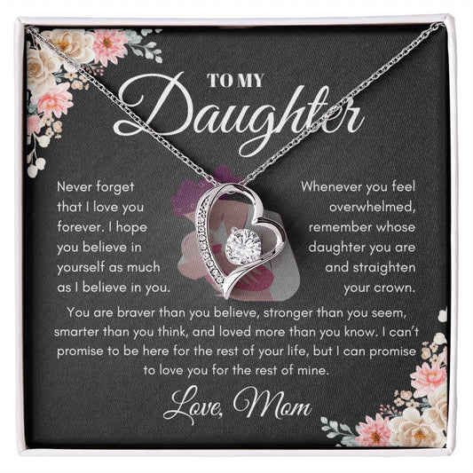 To my Daughter from Mom | Forever Love Necklace