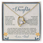 To My Daughter From Dad | Forever Love Necklace