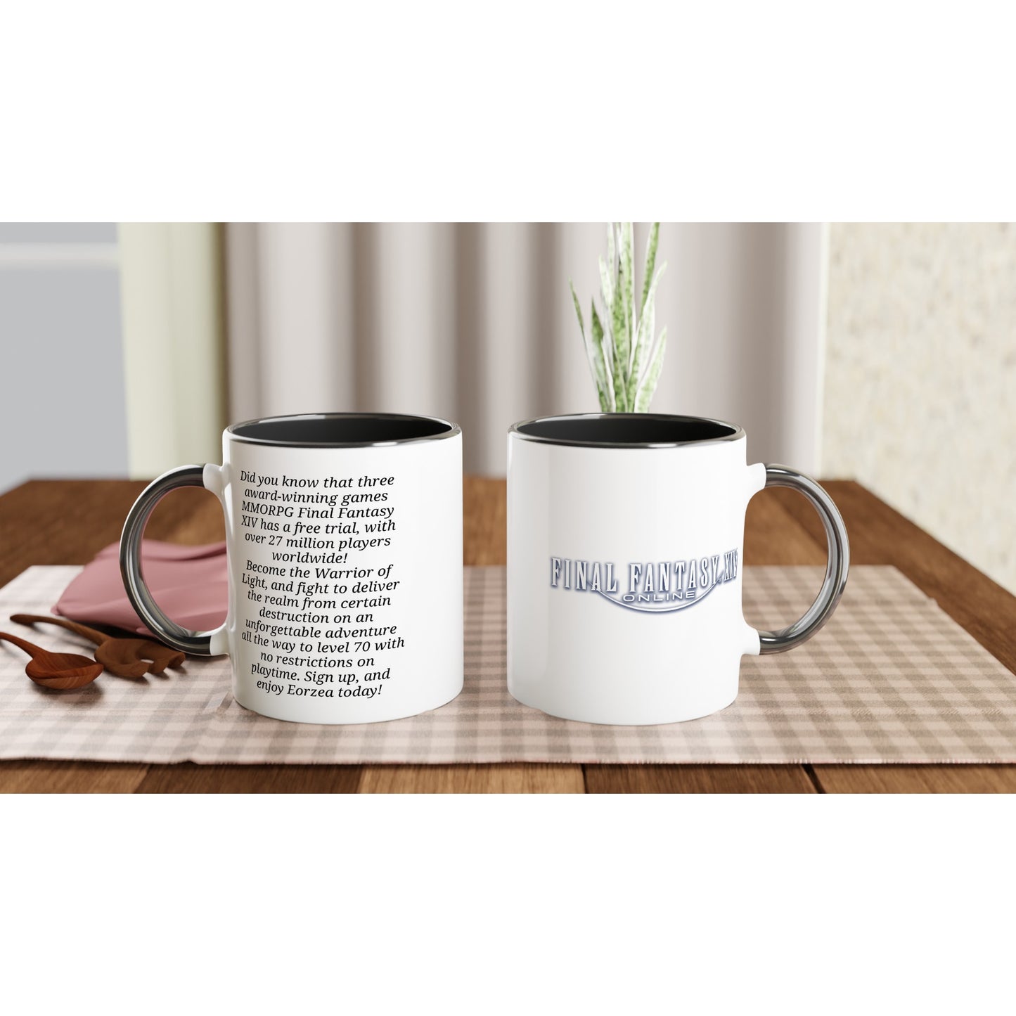 Final Fantasy XIV Trial Invite | Two-tone | 6 Colors | Mug