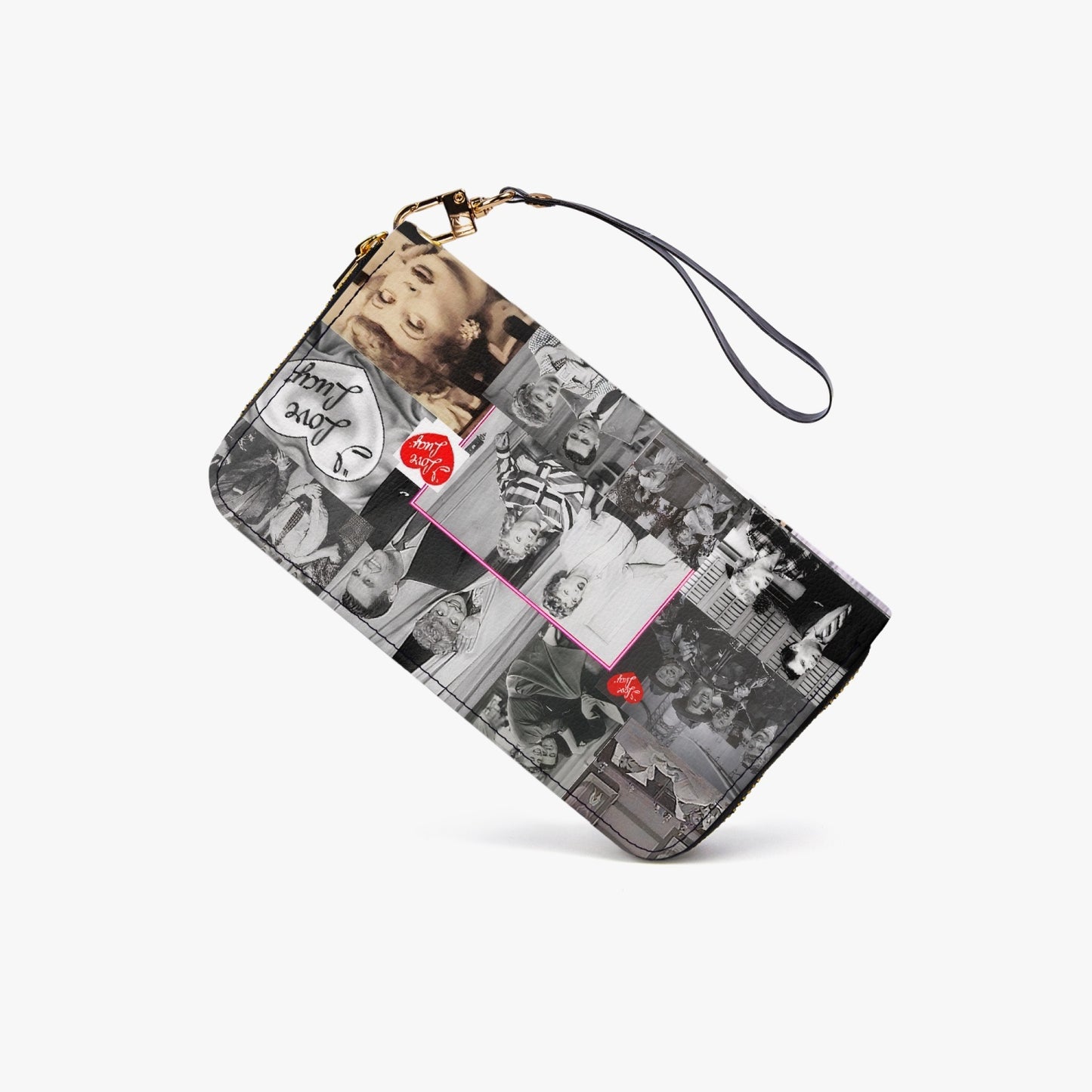 I Love Lucy Leather Strap Zipper Wallet