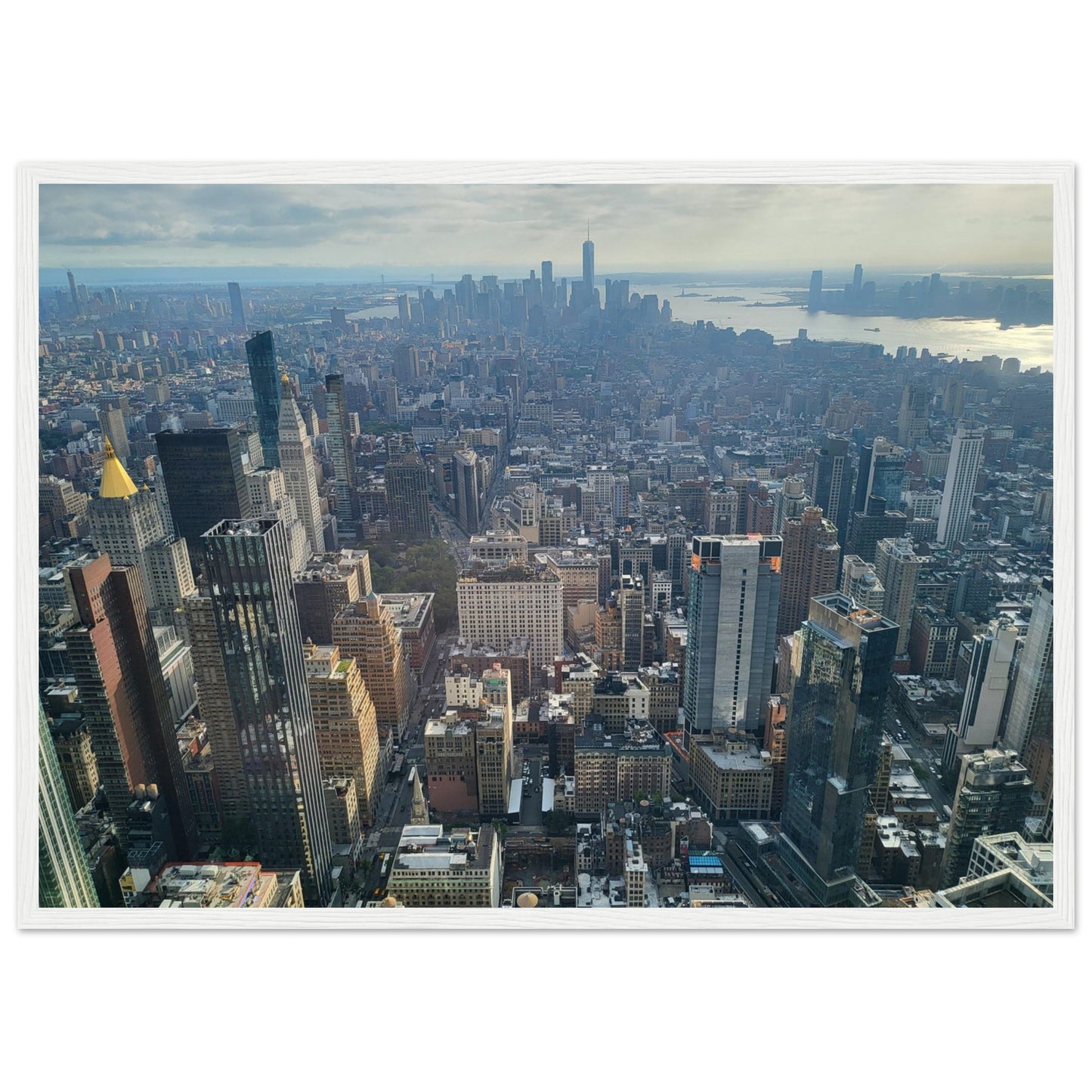 New York City Premium Paper Wooden Framed Poster Wall Art