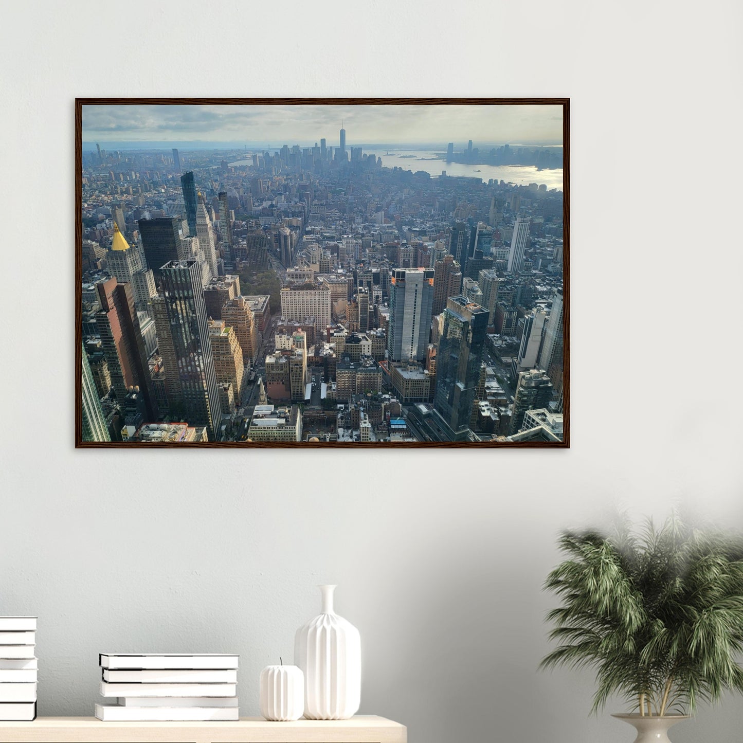 New York City Premium Paper Wooden Framed Poster Wall Art