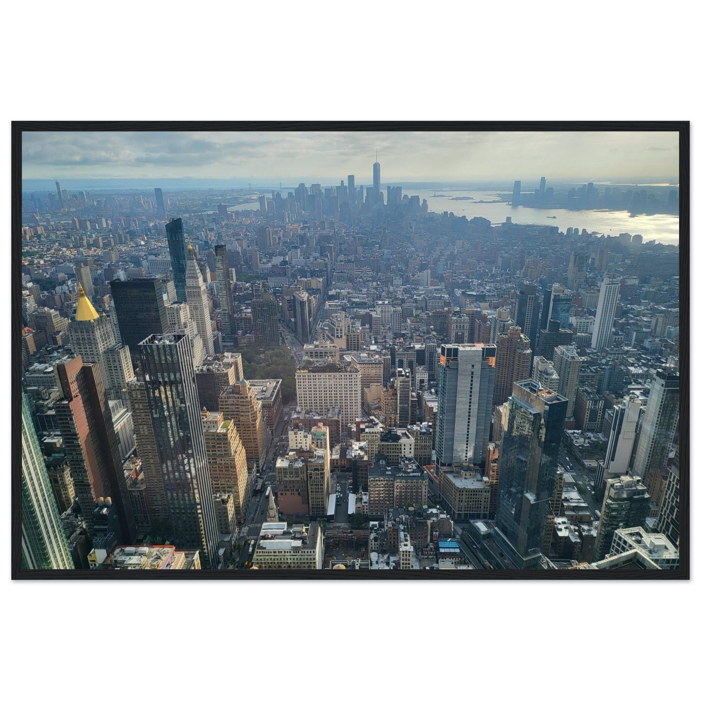 New York City Premium Paper Wooden Framed Poster Wall Art