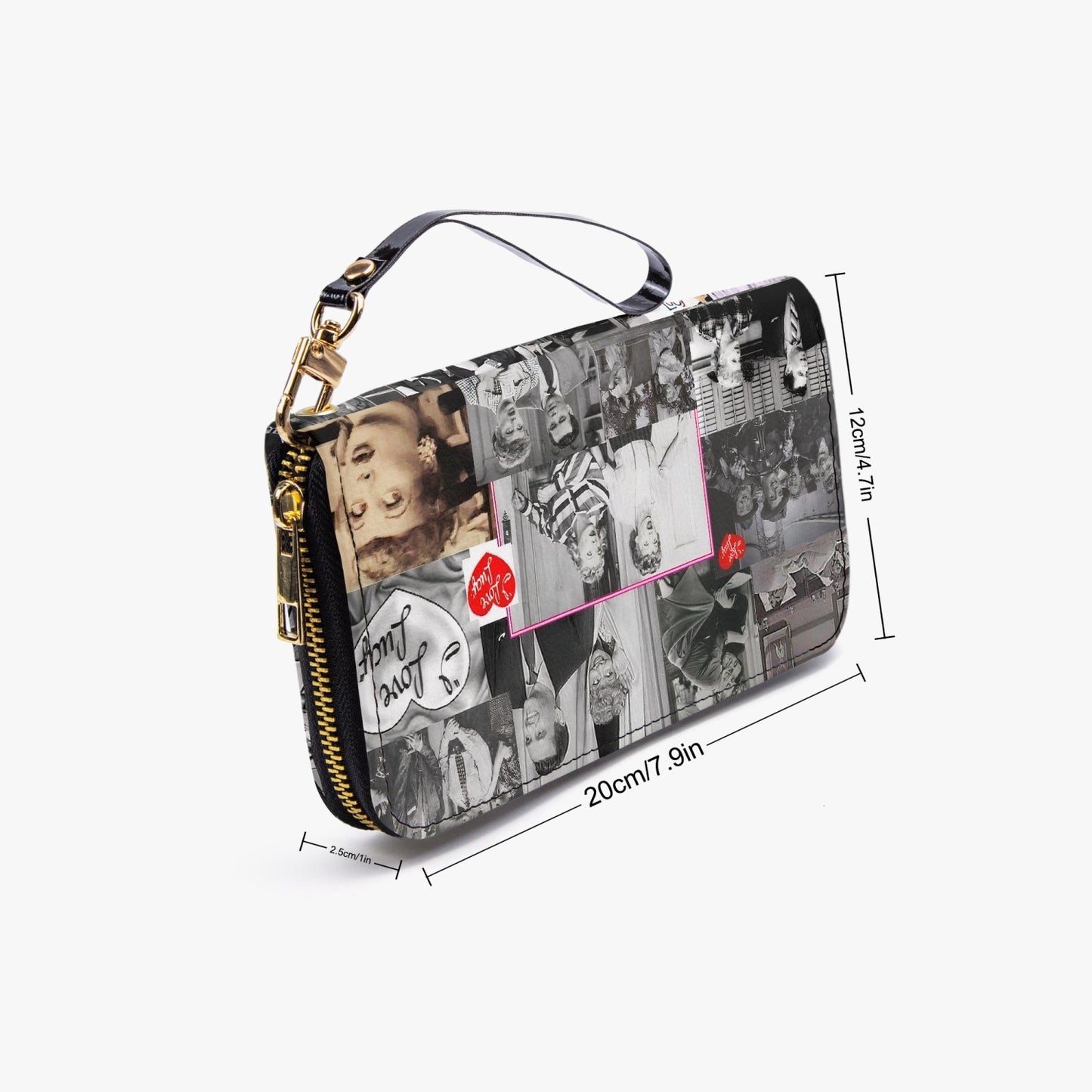 I Love Lucy Leather Strap Zipper Wallet