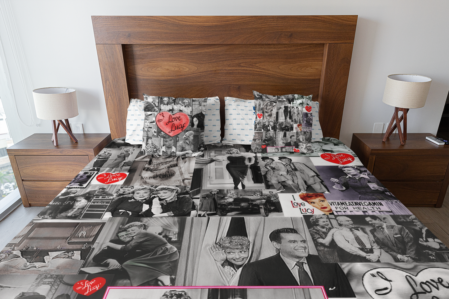 I Love Lucy Spun Polyester Square Pillow