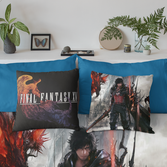 Final Fantasy XVI Clive Rosfield Spun Polyester Square Pillow