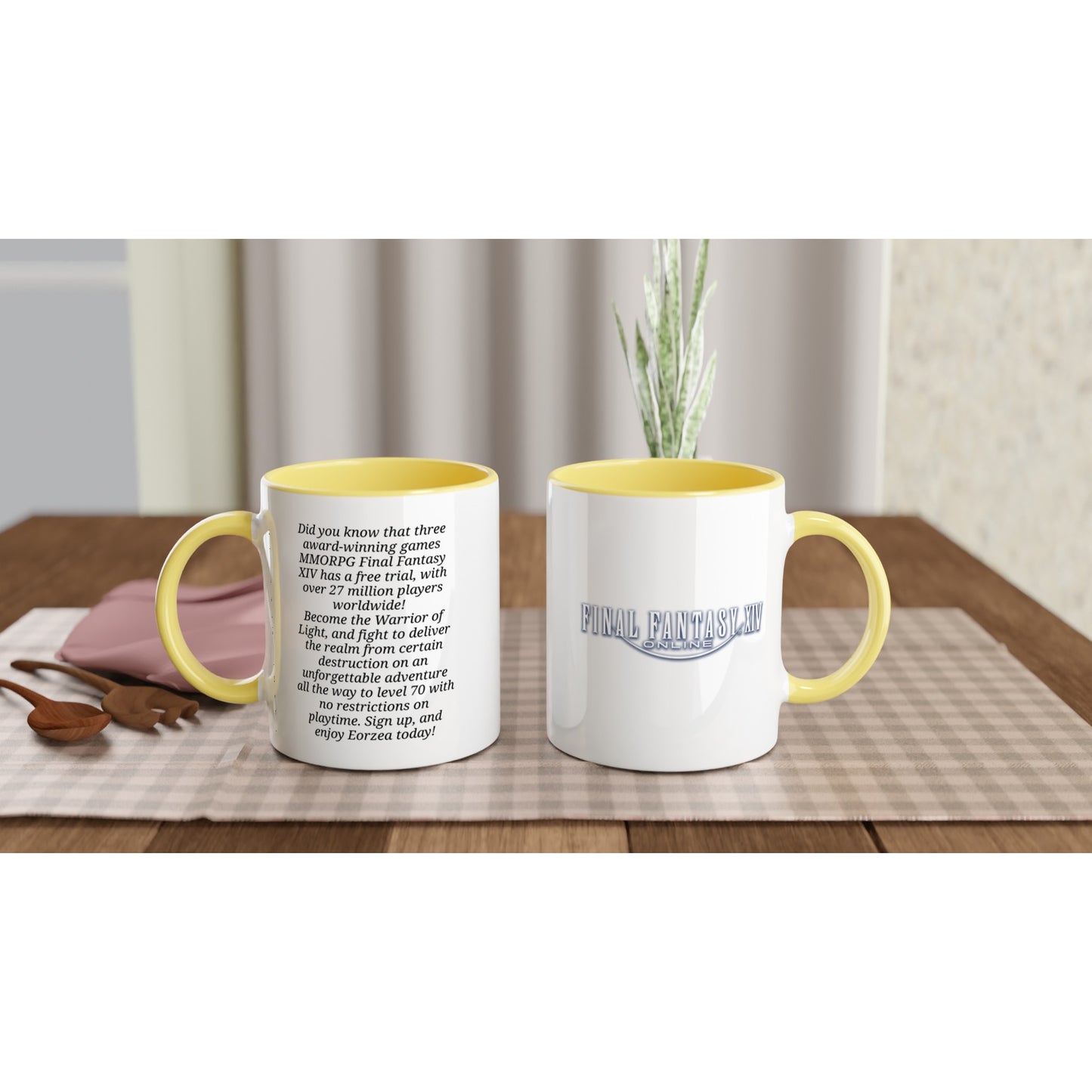 Final Fantasy XIV Trial Invite | Two-tone | 6 Colors | Mug