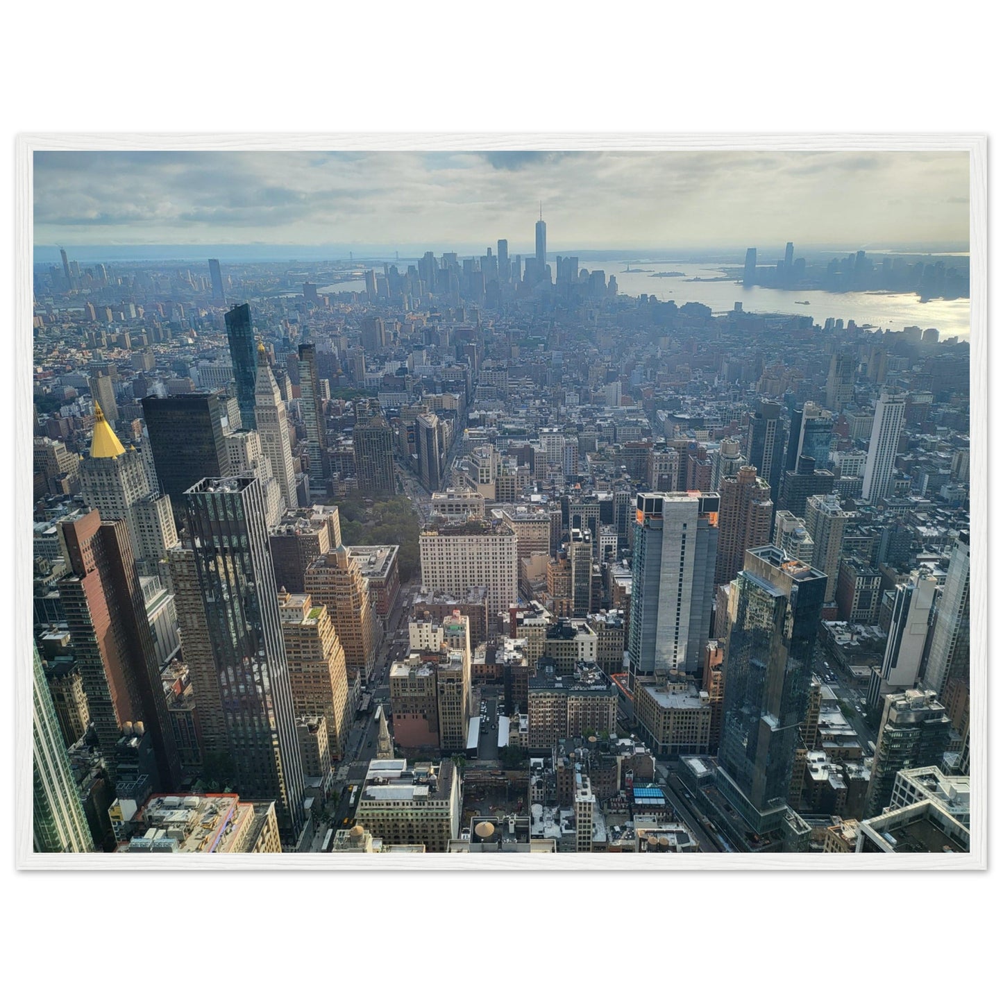 New York City Premium Paper Wooden Framed Poster Wall Art