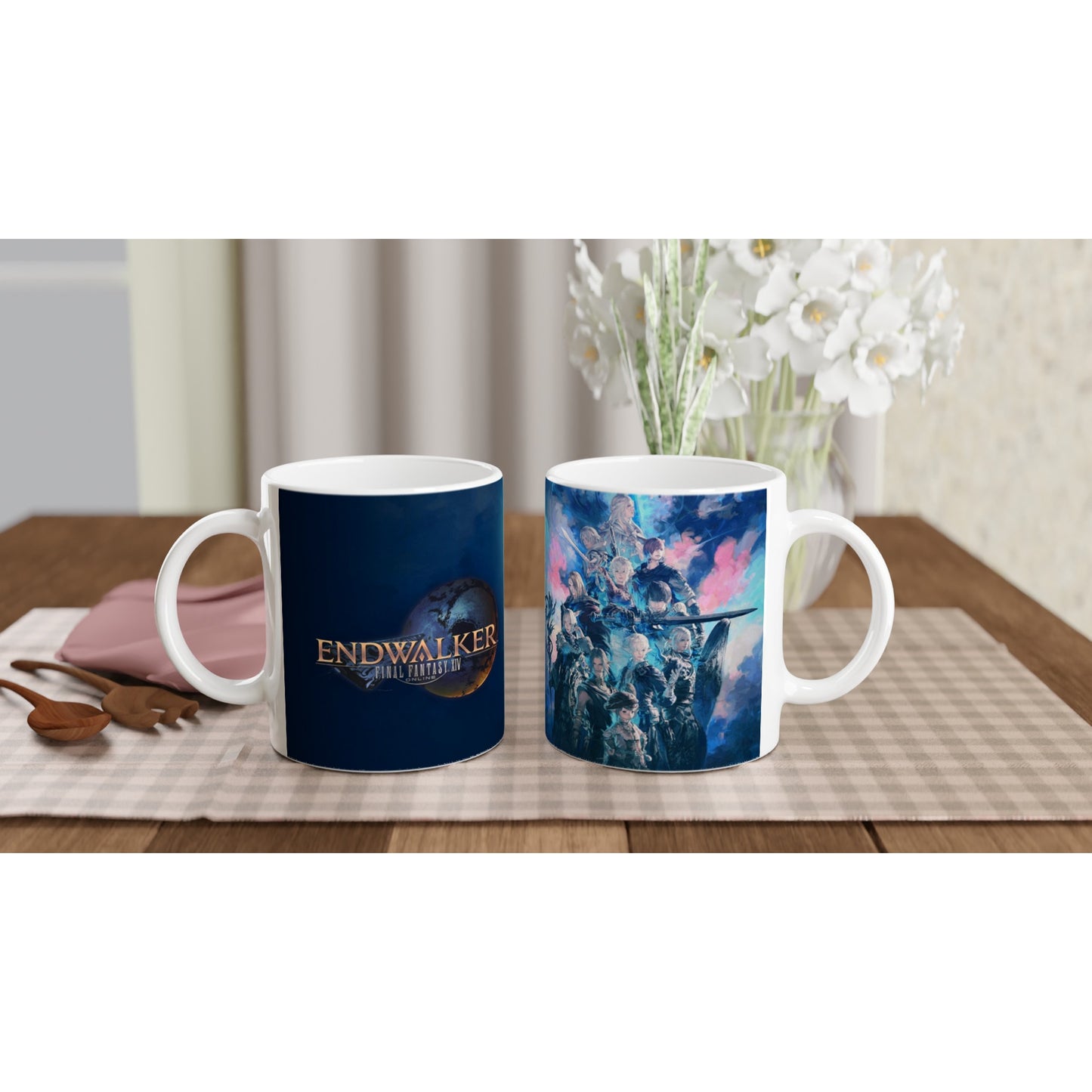 Final Fantasy XIV Endwalker | White Ceramic Mug | 3 Size